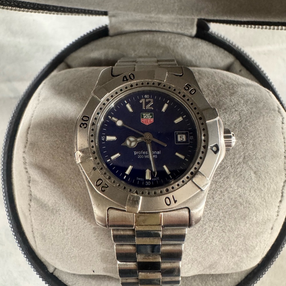 Tag Heuer Silver and Blue Women's Watch